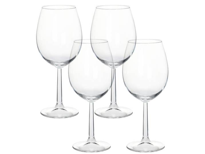 Weinglas Set mit 4 Gläsern, Trinkgläser Wein im klassischen Design
