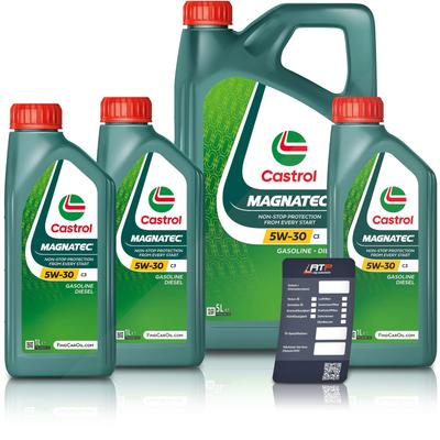 Castrol 8 L Magnatec 5W-30 C3 + Ölwechsel-Anhänger [Hersteller-Nr. 15F927]