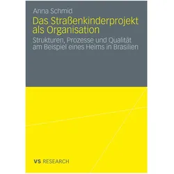 Das Strassenkinderprojekt als Organisation, Fachbücher von Anna Schmid