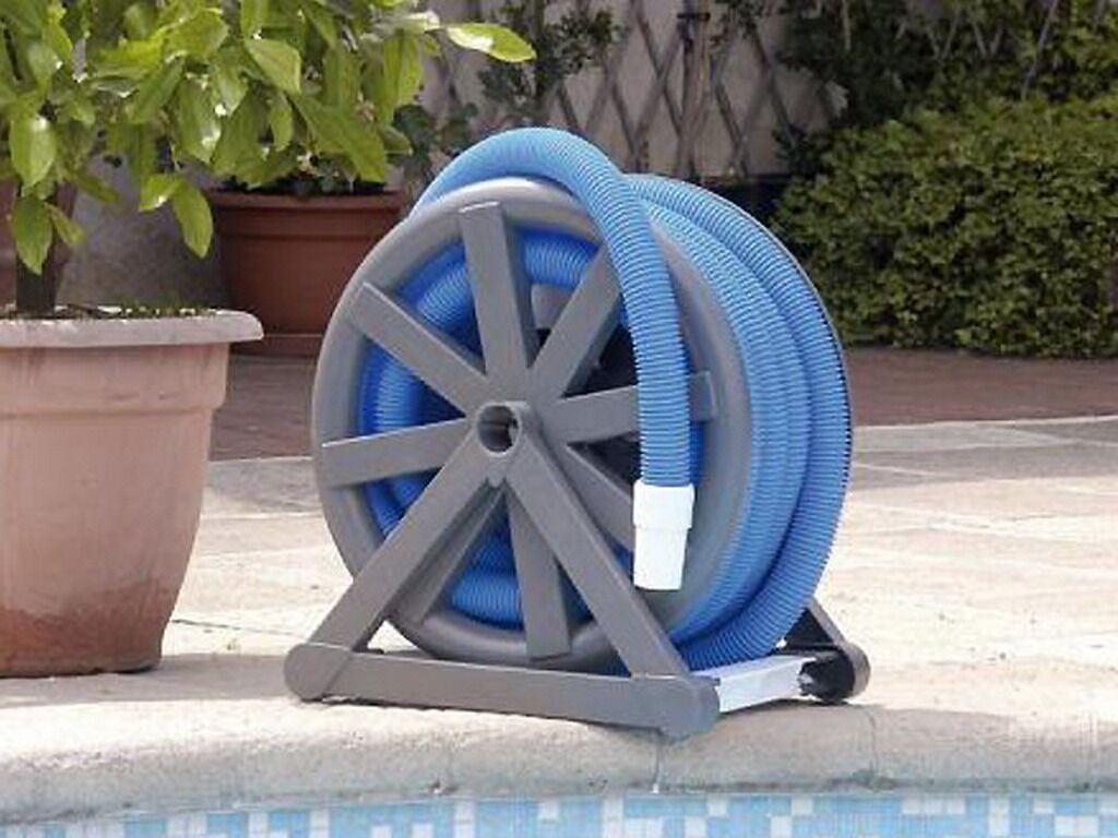 PoolStyle Enrouleur piscine avec 9 mètres de tuyau flottant