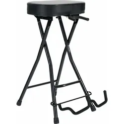 Rocktile Gitarrenhocker mit Gitarrenhalter
