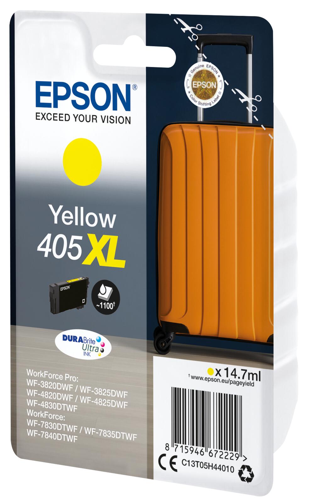 Epson Original 405XL Koffer Druckerpatrone yellow (C13T05H44010)
