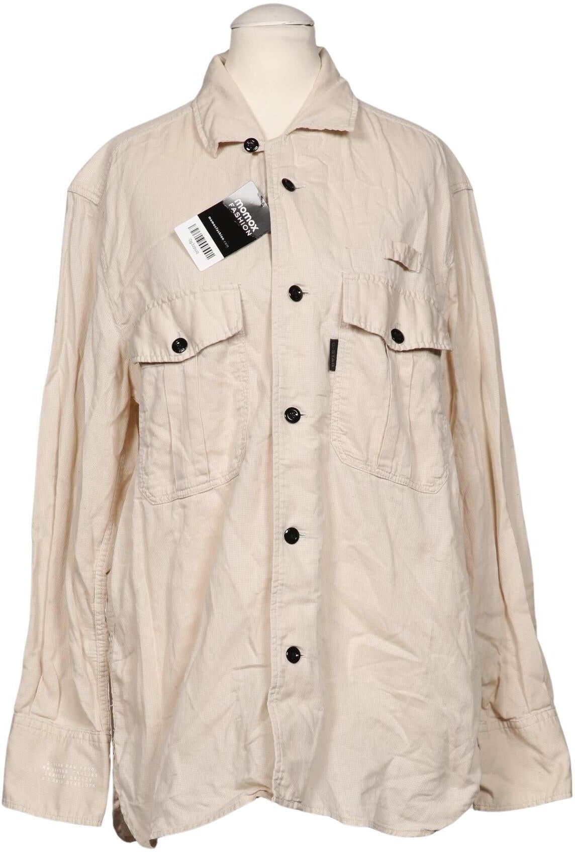 G Star RAW Damen Bluse, Beige, Gr. S, Baumwolle - Second Hand