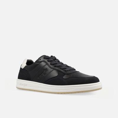 Sneaker WRANGLER "RUSTY MEN LOW", Herren, Gr. 40, Synthetik, schwarz (marineblaus), Schuhe Sneaker
