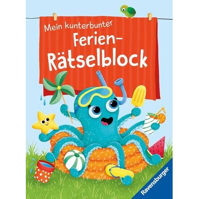 Mein kunterbunter Ferien-Rätselblock, Taschenbuch von Tanja Bürgermeister, Ravensburger Verlag GmbH, 978-3-473-48960-2