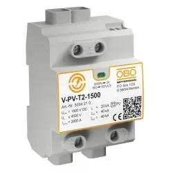 OBO 5094210 SurgeController V-PV Y-Schaltung für PV-Anlagen 1500V DC grau V-PV-T2-1500