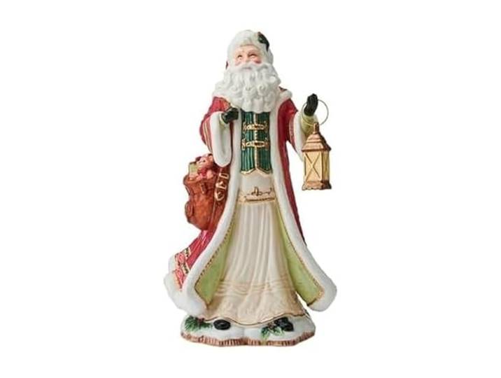 Fitz and Floyd Crimson Studio Holiday Santa Keramikfigur, Weihnachtsmanndekoration, Sammlerstück für Kaminsims, Regal, Tafelaufsatz, 34,9 cm