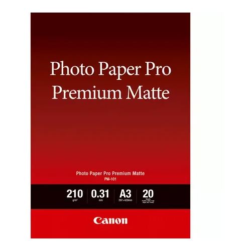 Canon Fotopapier Pro Premium PM-101 matt-glatt A3 (297 x 420mm) 210 g/m² - 20 Blatt (8657B006)