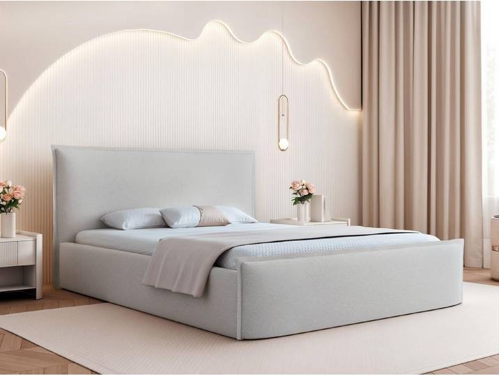 Compleo Polsterbett mit Bettkasten, Zeitlos-moderner klassischer Stil, Doppelbett, Höhe zur Auswahl: 90 / 100 / 110,Metall- oder Holzbettrahmen