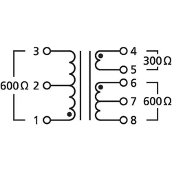 Monacor Audio-Uebertrager 1:1/2:1 fuer Line-Signale, Zubehör DJ