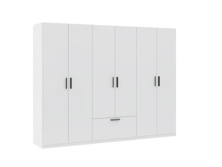 Drehtürenschrank Milos 6T1S Weiß