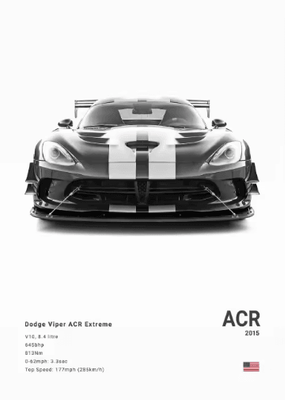 Inspire Picks Dodge Challenger SRT Hellcat Redeye Canvas Poster Muscle Car Wall Art Print 9 50x70cm Unframed
