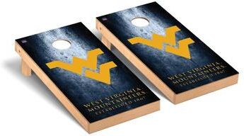 Skip's Garage West Virginia Mountaineers Museum Cornhole Board Set