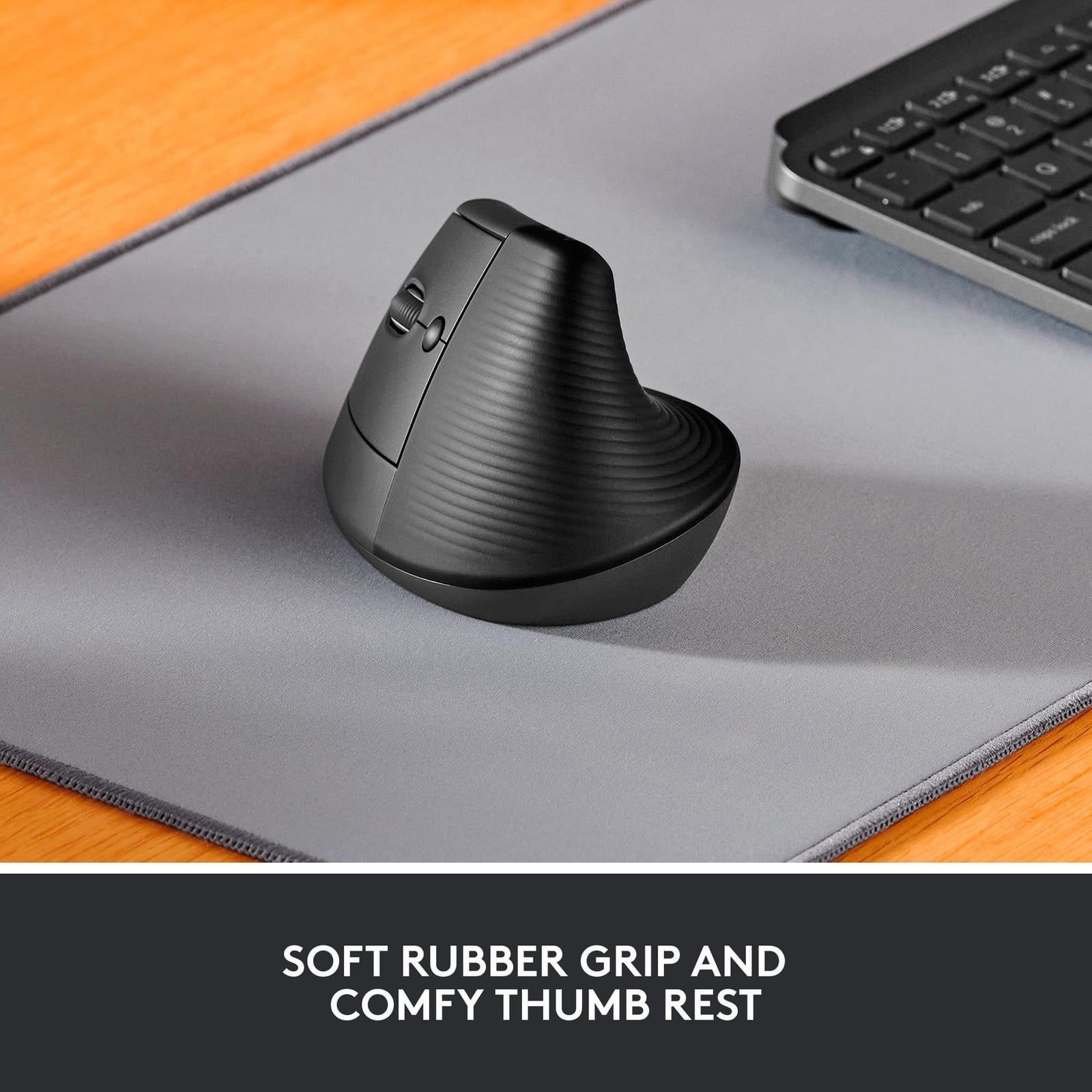 Logitech Lift Vertical Ergonomische Muis voor Linkshandigen - Graphite Black