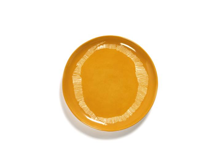 Serax - Assiette Feast - Jaune - Grès émaillé - Designer Ivo Bisignano