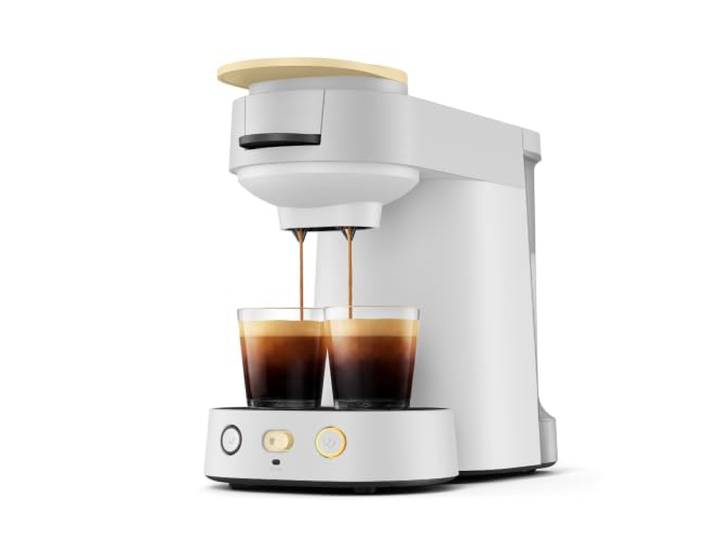 PHILIPS Senseo Vibe Kompakteste Senseo aller Zeiten, 1 oder 2 Tassen mit Kaffeestärkewahl, unter 1 Min Brühzeit, Crema Plus, 0,9 L (CSA225/50)