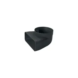 Z861SI1 Adapterrohrstück 150 mm  90° rund-flach