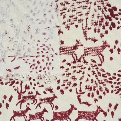Fabdivine Handmade Floral Block Print Kitchen or Bath Room Hand Towels Home or Office Accent