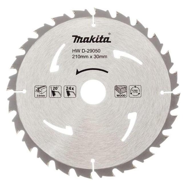 Makita CIRCULAR SAW BLADE 210X30/25 24T WOOD (D-29050)