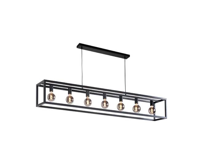 Design hanglamp Fragola 170cm 7-lichts zwart Highlight - H5841.01