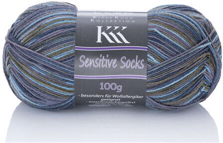 KKK Sockenwolle Sensitive Socks Color "Night" – für Wollallergiker