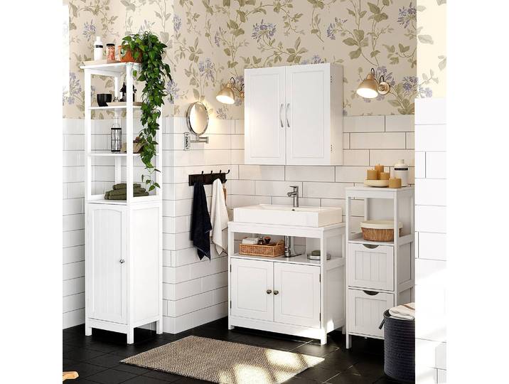 Armoire suspendue Longta 60 x 60 x 18cm Blanc