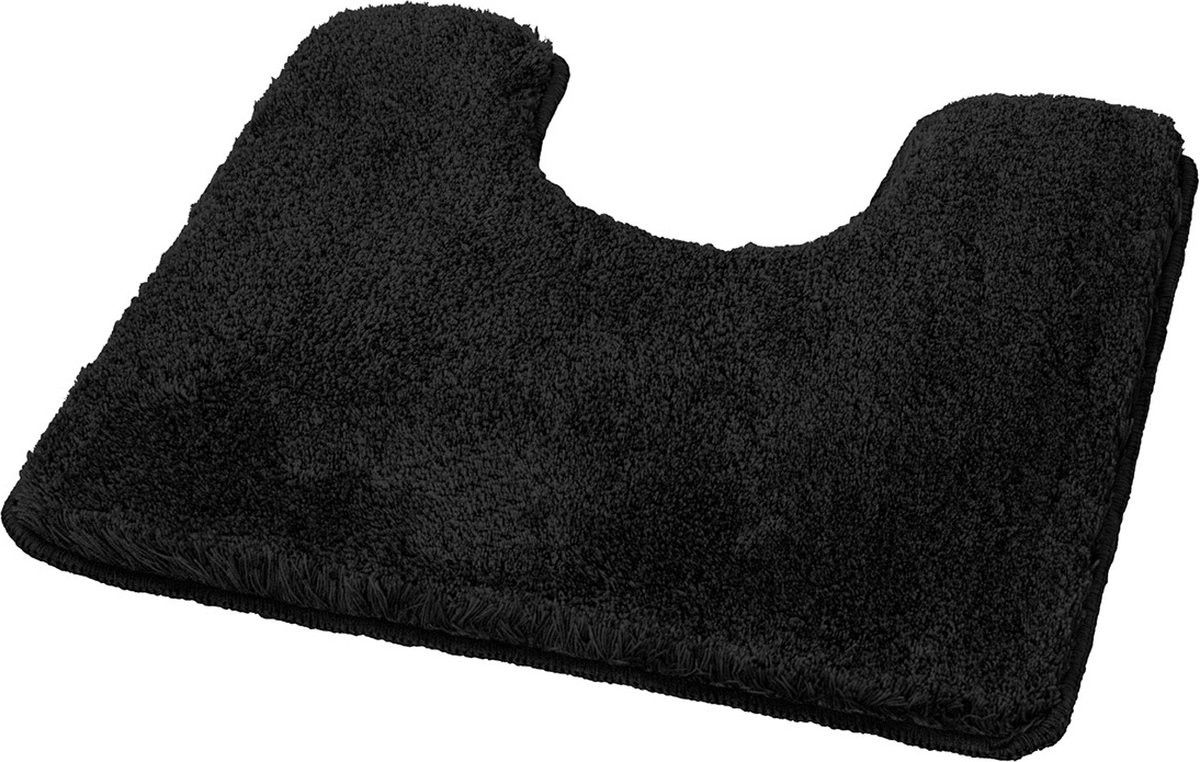 HGMD Toiletmat antislip - Zwart - 50 x 50 cm
