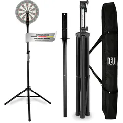 Pronomic DA-45S BK Dartboard Ständer Schwarz Set inkl. Transporttasche