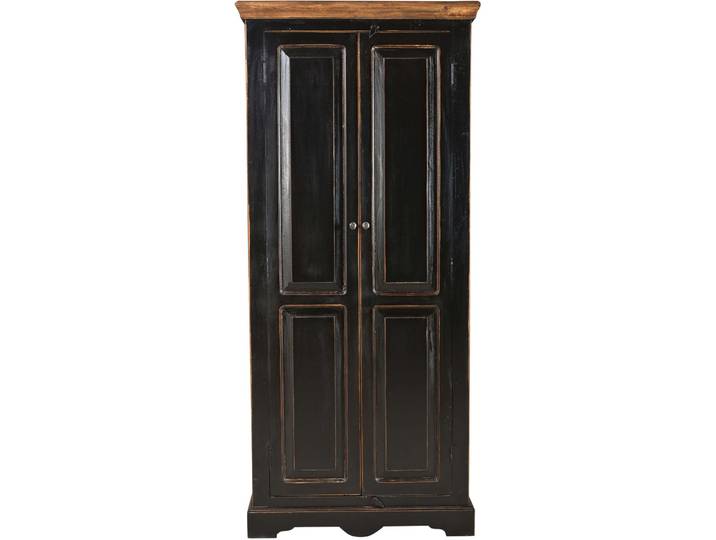 Schrank Sica schwarz Holz B 80 H 180 cm