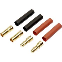 Reely RE-6702306 Akku Stecker, Akku Buchse 3.5 mm vergoldet 2 Paar
