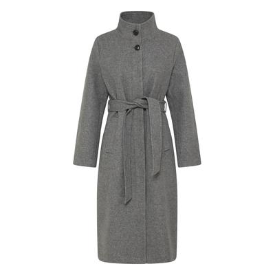 Outdoorjacke B.YOUNG "b.young Übergangsjacke BYCALIA", Damen, Gr. 38, grau (mid grau melange), Jacken Outdoorjacke