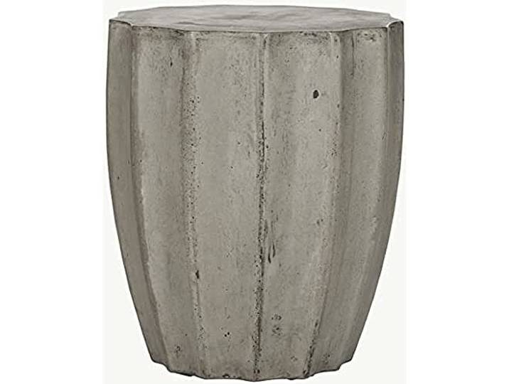 Safavieh Ernst Innen / Außen Beton Hocker, Pulver Stein, Ivory,38 X 38 X 44.95 cm