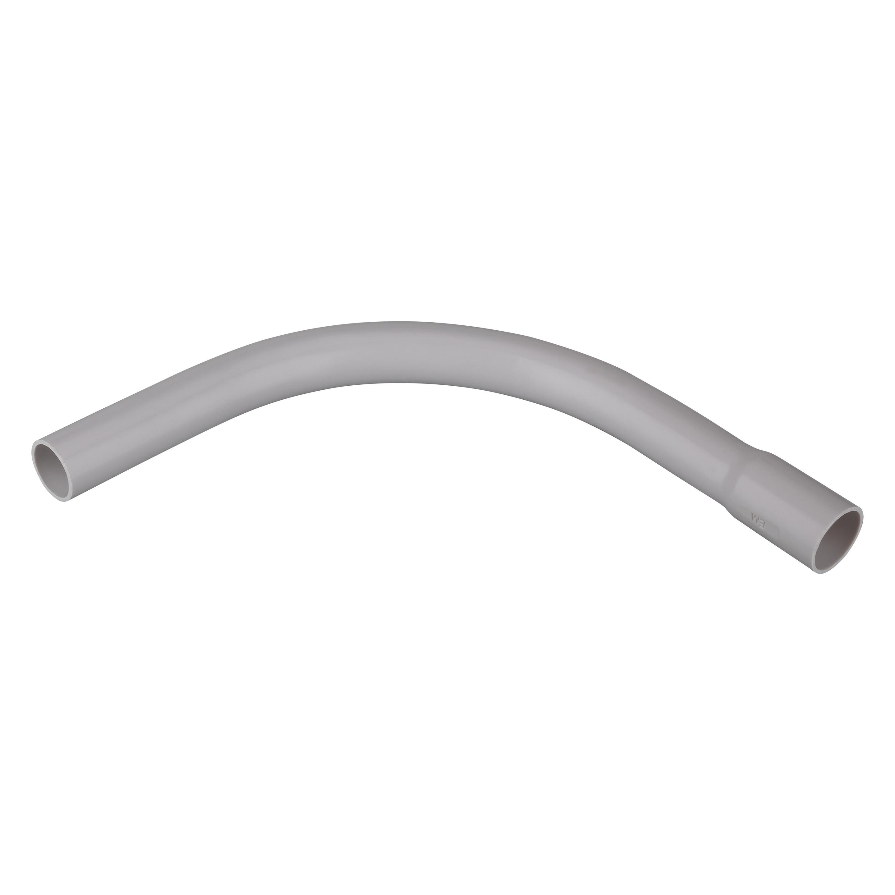 Fränkische Rohrwerke Kunststoff-Steckbogen SBSKu-EM, Ø mm - Zoll 25 mm, grau (4.40 cm) (22260025)
