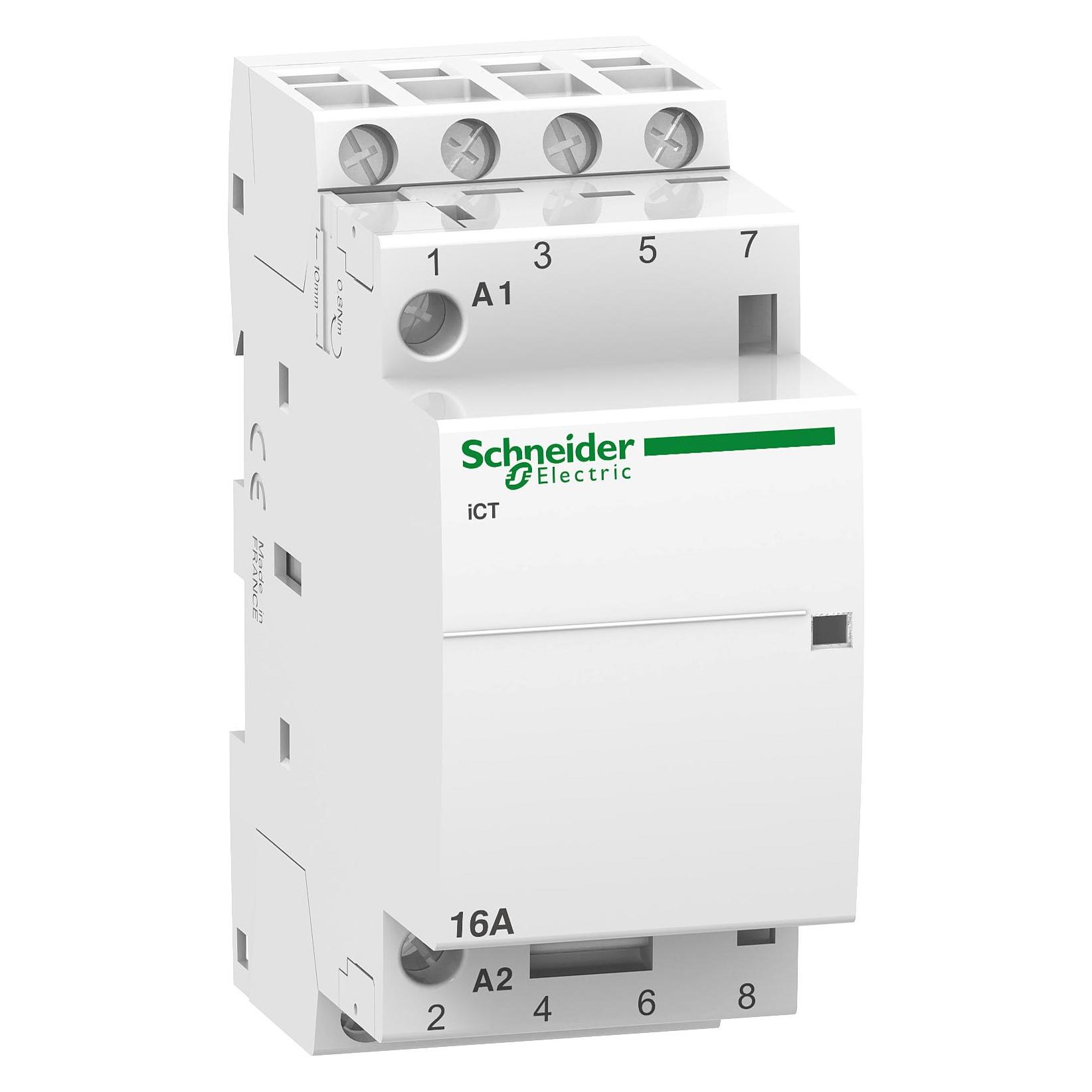 Schneider Electric Acti9 iCT Contactor 16A 4NO 24Vac 50Hz (A9C22114)