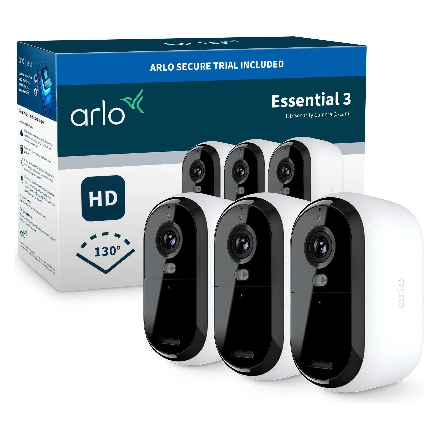 Arlo Essential 3 3er Set (1920 x 1080 Pixels) (VMC2380-100EUS)