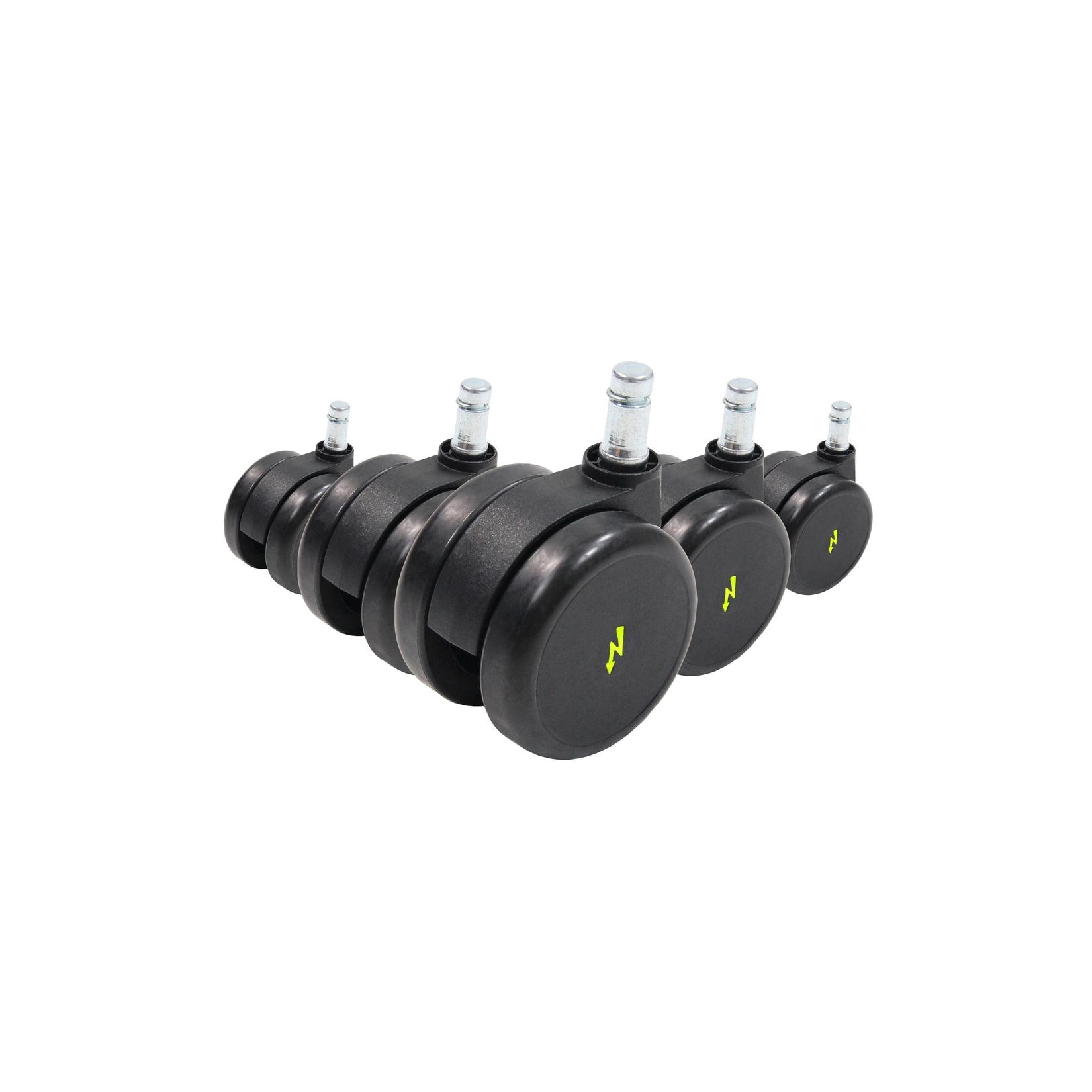 hjh OFFICE Stuhlrollen 5x ROLO ESD 11mm/65mm Metall, Kunststoff