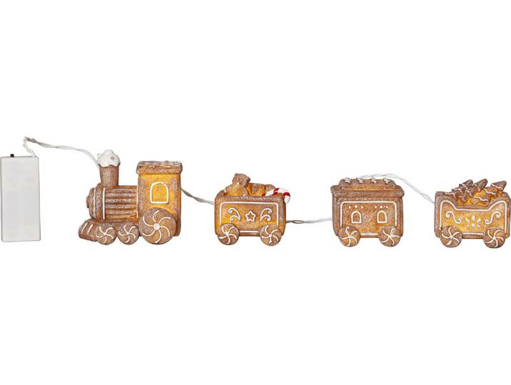 Dekofigur Gingerville, 5er Set, 30 cm, Braun , bunt, B/H/T: 9cm x 6cm, Dekofiguren, Dekofigur