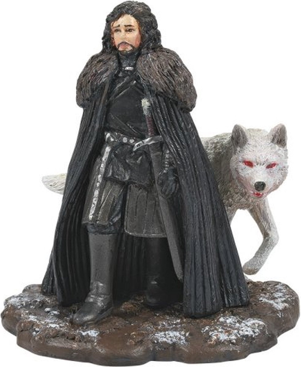 Dept 56 Game of Thrones Jon Snow en Ghost Figuur voor Volwassenen