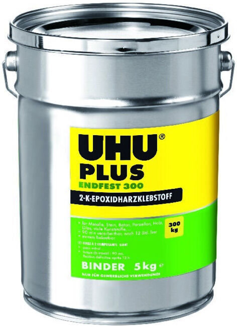 UHU PLUS ENDFEST 300 B Colle époxy 2 composants, seau 5 kg (45430)