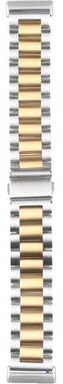 Everyday Crate Fitbit Versa 4 Sense 2 Versa 3 Sense Stainless Steel Watch Band Adjustable Metal Replacement Strap gold + Silver