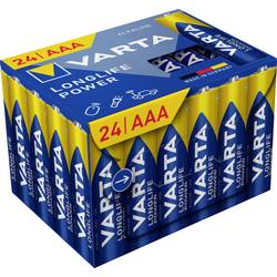 Varta VARTA Longlife Power AAA Cube Pack24 Micro (AAA)-Batterie Alkali-Mangan 1.5 V 24 St. 4903121134