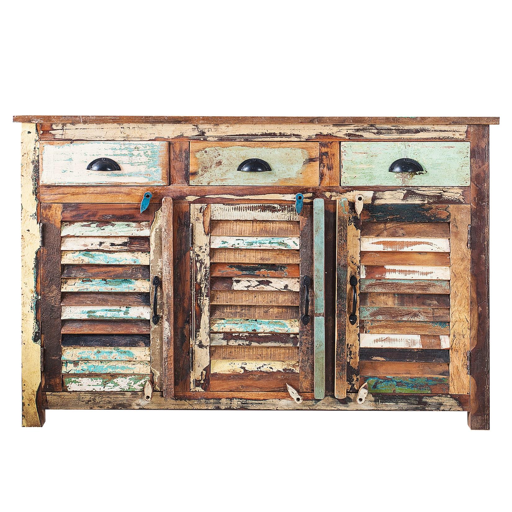 riess-ambiente Sideboard JAKARTA - 125cm recyceltes Massivholz aus Fischerbooten