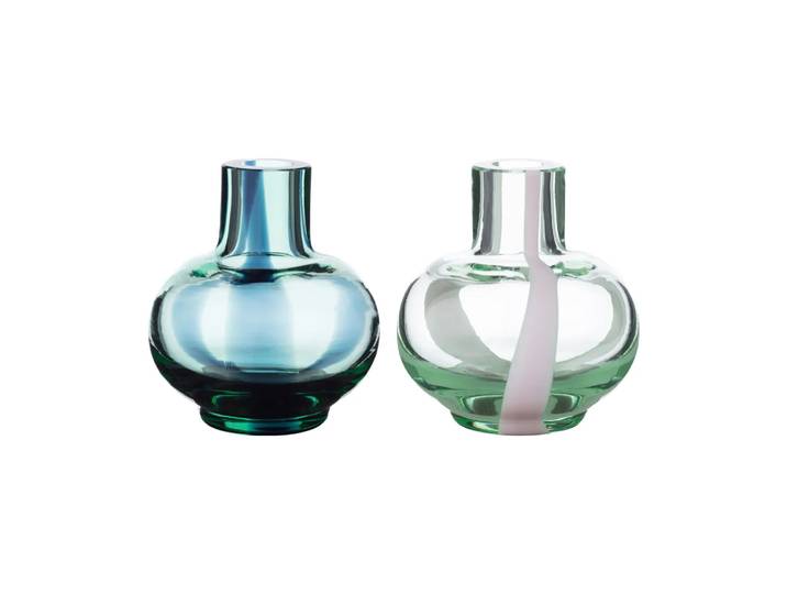 Marimekko Mini vase 2 pièces Light green-dark green-pink