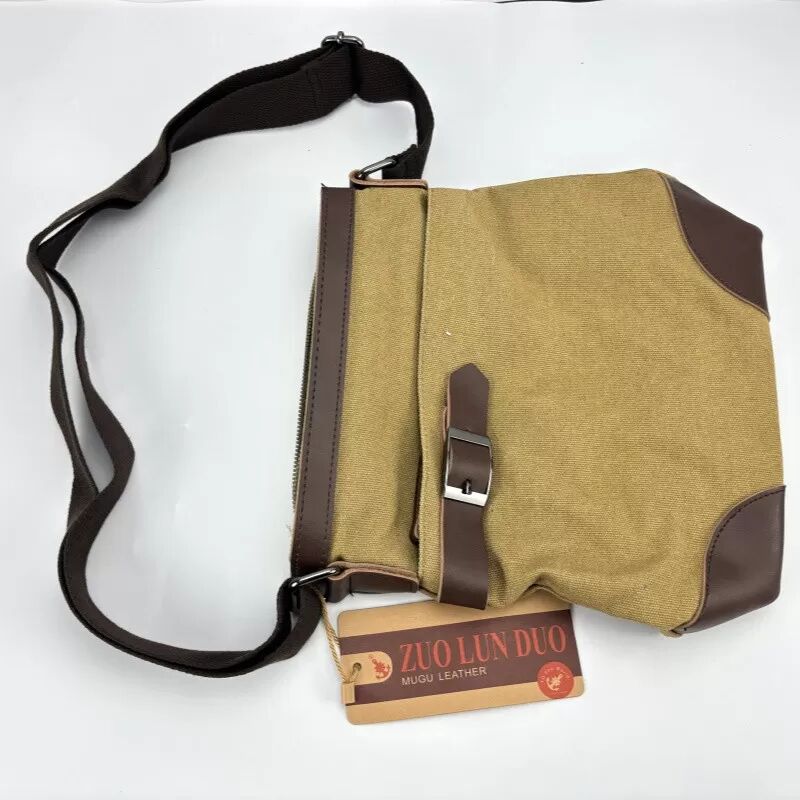 INF Canvas Umhängetasche für Damen, Lässige Schultertasche Khaki