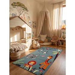 Kinderteppich Pflegeleicht Blau 80x150 cm - CASOLA   Kadima Design