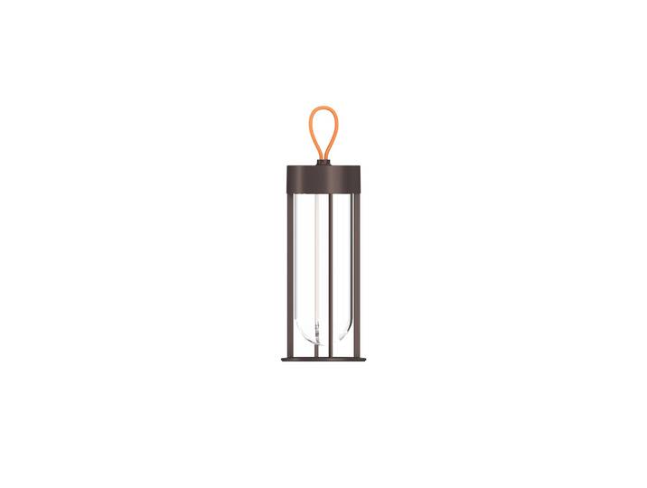 Flos Architectural FLOS In Vitro Unplugged LED-Leuchte braun 3000K Unplugged, dimmbar, braun / rost, Aluminium, Design