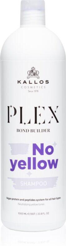 Kallos Plex No Yellow Shampoo zum Neutralisieren von Gelbstich 1000 ml