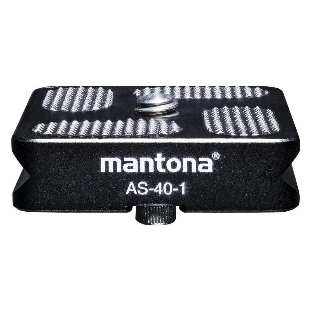 mantona AS-40-1 (Stativ Schnellwechselplatte) (21460)
