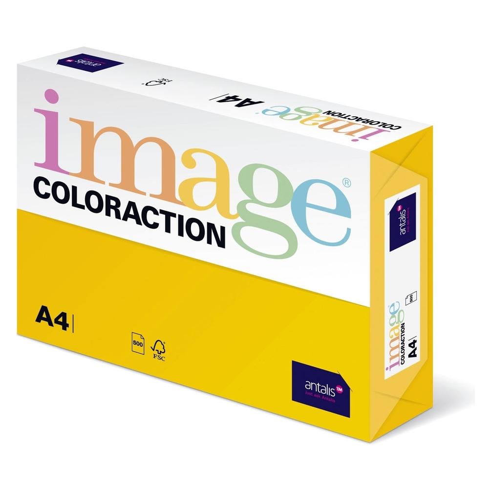 Image Kopipapir Coloraction A4 160g Sevilla Dark yellow 250ark/pkt - (250 ark pr. pakke) (A4, 250 Blätter, 160 g/m²) (1619531)