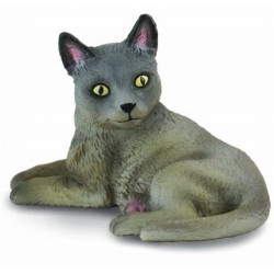 Collecta Burmkat 88326 liggend beeldje 6 cm